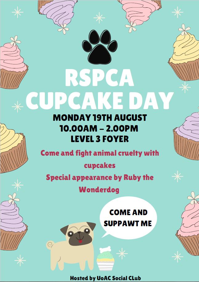 UoA College RSPCA Cupcake Day